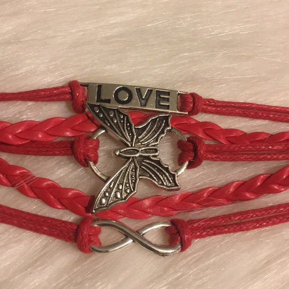 Multilayered Leather Charm Bracelet - Picture 2 of 3